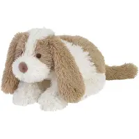 Happy horse Hond David Knuffel 20cm - Wit/Beige - Baby knuffel