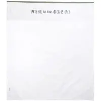 Meyco Baby Love you to the moon & back wieglaken - forest green - 75x100cm - 0.3 TOG