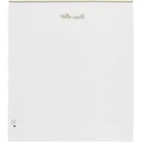 Meyco Baby Hello World ledikant laken - sand - 100x150cm - 0.3 TOG