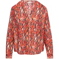 s.Oliver Blouse donkeroranje / zwart / wit