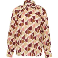 s.Oliver Blouse beige / framboos / donkerrood / offwhite
