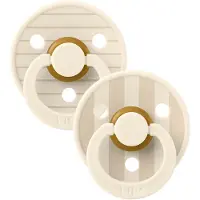 BIBS Studio Colour 2 Pack Pin - Ivory Vanilla Mix | +0 maanden 1 St Fopspeenketting
