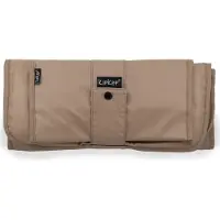 Kipkep Verschonings-set - Coffee - bruin - verschoonmatje incl. luier-etuitje - wasbaar - waterafstotende zijde - Napper