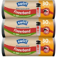 Swirl 3x Pedaalemmerzakken XL met Fixeerband 30 liter 10 stuks