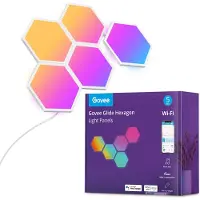 Govee RGBIC Glide Hexa Light Panels 5 pcs Slimme wandverlichting Wi-Fi/Bluetooth
