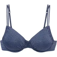 LASCANA voorgevormde beugel bikinitop met lurex donkerblauw female | Maat: F85