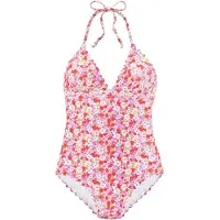 LASCANA Badpak beige / groen / lila / pink / rood / wit