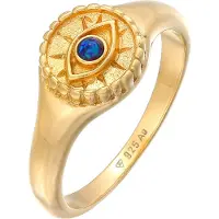 Elli Ring 'Evil Eye' blauw / goud