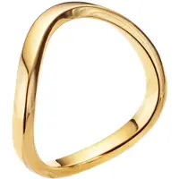 Elli - Ring - Dames Stapel Basis Golf Filigraan Goudkleurig - Dames
