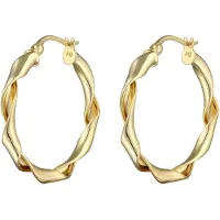 Elli Oorbellen 'Twisted' goud