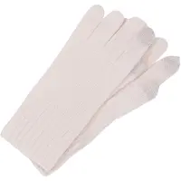 CASH-MERE.CH Vingerhandschoenen grijs / wit