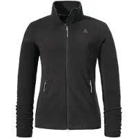 Schöffel Functionele fleece jas zilvergrijs / zwart