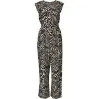 Comma Jumpsuit zwart / wit