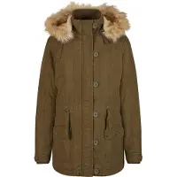 Brandit Winterparka 'Nila' olijfgroen