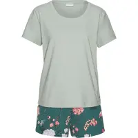 LASCANA Korte pyjama groen gemêleerd / gemengde kleuren