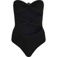 Karl Lagerfeld Karl Dna Strapless Swimsuit Black Maat: XS | Badpakken Outlet | Dames | Zwart