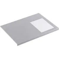 Durable Bureau onderlegger, soepele pvc-folie, 650 x 520 mm, randbescherming, grijs
