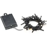 Konstsmide LED Lichtketting | 40 Lichtpunten Frosted Warmwit | 0.8W 1.5V | 3.9m Buiten | 6u Timer Multifunction Geheugen 4x AA Batterij (excl)