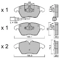 AISIN BPVW-1022 Remblokken