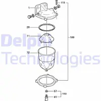 Delphi 5864009 Brandstoffilter