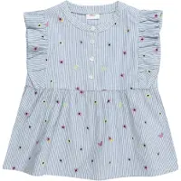 s.Oliver Blouse blauw / lichtgroen / pink / wit