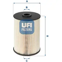 Ufi 26.021.00 Brandstoffilter