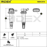 RIDEX 689C0114 Bobine