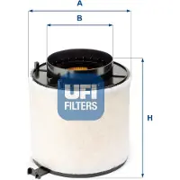 Ufi 27.693.00 Luchtfilter
