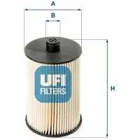 Ufi 26.018.00 Brandstoffilter