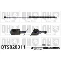 Quinton Hazell QTS828311 Gasveer motorkap