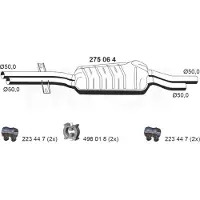 ERNST 275064 Uitlaat middendemper