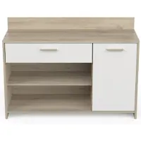 CBA Microgolfkast Romanie-Kronberg eik/mat wit