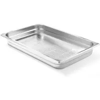 Hendi Container GN 1/3 geperforeerd Profi Line, Warmhoudplaat, Zilver
