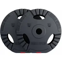 Gorilla Sports Voordeelbundel Olympische Halterschijven 2 x 15 kg Gripper Kunststof 50/51 MM