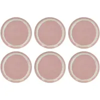 Villeroy & boch Dinerbord Perlemor Coral 27 cm (Set van 6)