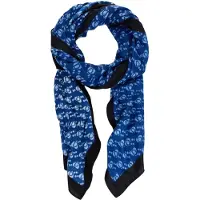 Desigual sjaal Accessories Fabric Rectangle Foulard Navy blauw