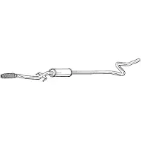 VEGAZ PGS-384 Uitlaat middendemper