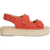 White Stuff Velcro Espadrille Sandal Mid Coral Maat: 5 | Espadrilles Outlet | Dames | Oranje