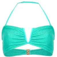 French Connection Bandeau Bikini Top Green Maat: XS | Bikini's Outlet | Dames | Blauw