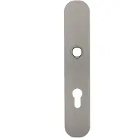 P & E P+E afgerond langschild PC72 met 3 draadbussen 240x45x2mm - RVS