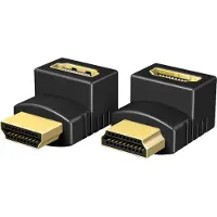 Raidsonic IB-CB009-1 - Adaptateur HDMI - HDMI mâle pour HDMI femelle - noir - support 4K (pack de 2)
