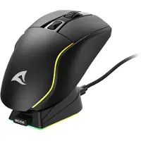 Sharkoon SGM50W muis Gamen Rechtshandig RF Wireless + USB Type-A Optisch 6400 DPI