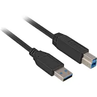 Sharkoon - Câble USB - USB Type B (M) pour USB type A (M) - USB 3.0 - 2 m - noir