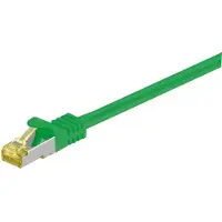 Goobay 2m RJ45 patchkabel CAT 6A S/FTP (PiMF), 500 MHz, met CAT 7 ruwe kabel, groen LSZH halogeenvrij, koper