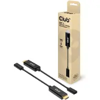 Club 3D CAC-1333 - HDMI naar USB-C Adapter - 4K 60Hz - Actieve Video Adapter - Zwart