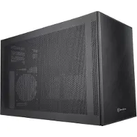 Silverstone SST-SG17B Micro-ATX Mini ITX behuizing - zwart - Kubusvormige behuizing - ATX