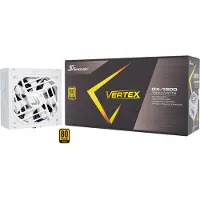 Seasonic VERTEX GX-1200 White - Voeding - ATX12V 3.0 - 80 PLus Gold - 1200 Watt - Modulair - 100-240V - PCIe 5.0 - 12VHPWR-kabel - Wit