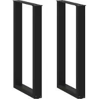 vidaXL Bartafelpoten 2 st U-vormig 50x(90-91) cm staal zwart