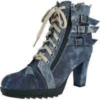 Rock Rebel by EMP Hoge hak - Ivy - EU36 tot EU42 - voor Vrouwen - blauw - Maat 42