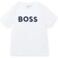 BOSS Katoenen T-shirt met logoprint voor kinderen Maat 74